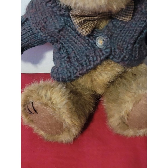 Vintage 1998 BOYDS Bear Mr Trumbull Jointed Bear Sweater Bow Tie J B Bean - Picture 4 of 7
